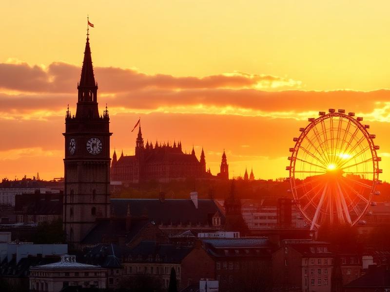 Image of the Edinburgh skyline, UK
